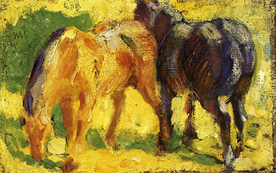 Kleines Pferdebild Franz Marc